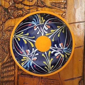 Beautiful Artisan Hand painted bowl. EUC.